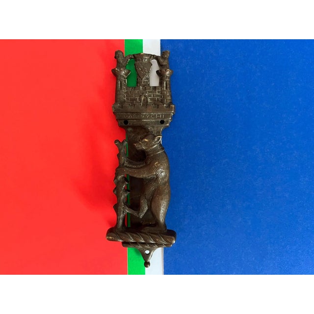 Gothic English Warwick Bear Door Knocker For Sale - Image 3 of 14