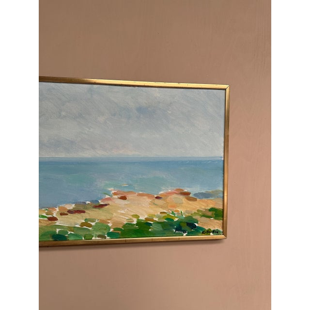 Eric Elfvén, Coast, 1950s, Oil Painting on Panel, Framed For Sale - Image 12 of 18
