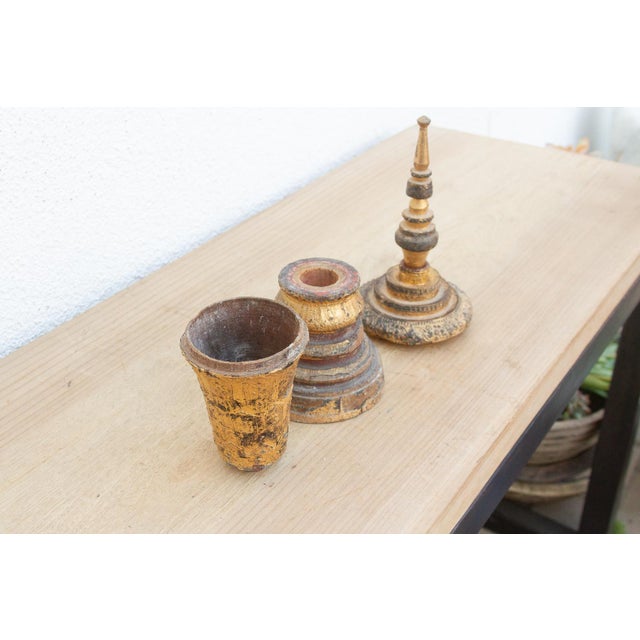 Tall & Slim Gold Thayo Stupa For Sale In Los Angeles - Image 6 of 7