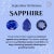 Prong Set Blue Sapphire Round Cut Eternity Band in 18k White Gold Size 6.5 For Sale - Image 9 of 11