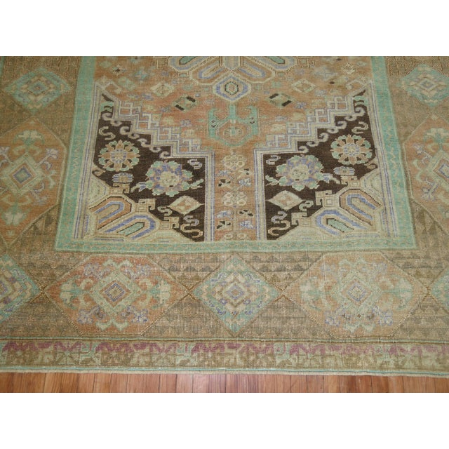 Folk Art Vintage Zabihi Collection Turkish Anatolian Rug - 7'10" x 9'9" For Sale - Image 3 of 10