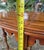 Brown Antique Victorian Style Inlaid Oval Wooden Parlor Table With Turned Legs & Stretcher Base For Sale - Image 8 of 10