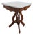 Late 1800s Victorian Eastlake Marble Top Carved Side Table 6296 For Sale