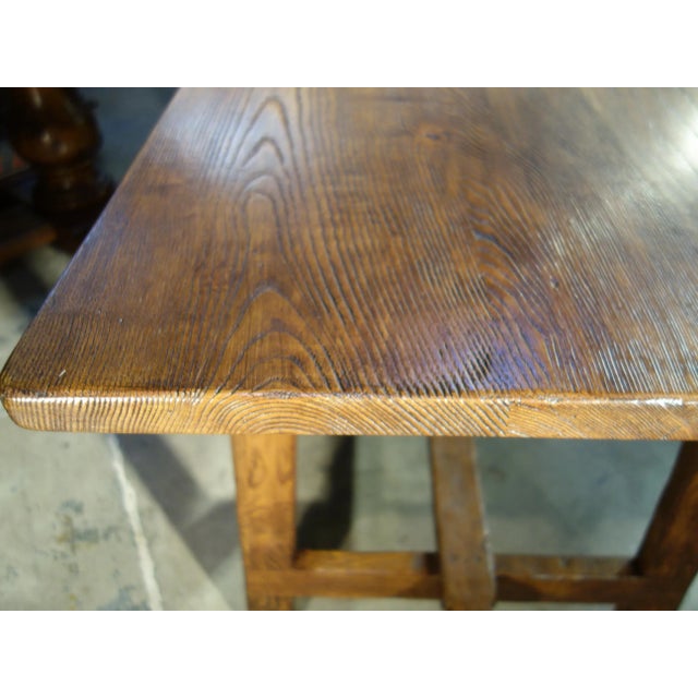 Contemporary 17th Century Style Antique Reproduction Italian Chestnut Capretta Writing Desk For Sale - Image 4 of 12