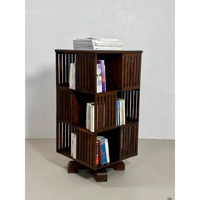 Vintage Carousel Bookcase, 1960s For Sale - Image 4 of 8