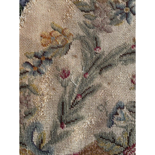 French Needlepoint Chair Cover Tapestry from Bobyrug, 1890s For Sale - Image 16 of 18