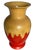 Tan Vintage Drip Glaze Pottery Red Tan Vase For Sale - Image 8 of 18