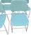 Mid 20th Century Aqua Mid-Century Chrome Stacking Chairs- Set of Seven For Sale - Image 5 of 17