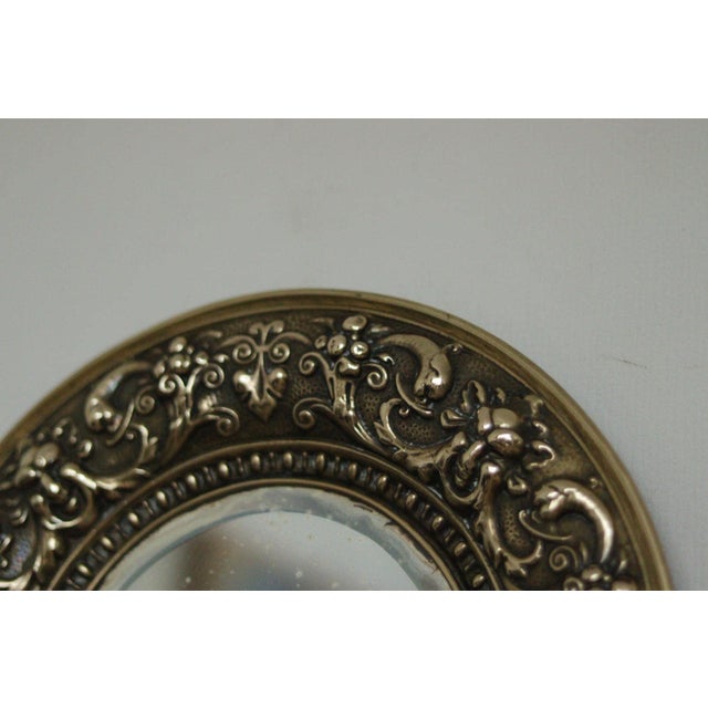 Antique Swedish Brass Sconces with Mirrors, Set of 2 For Sale - Image 18 of 18