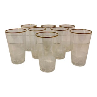 Mid 20th Century Moser Royal Crystal Highball Glasses- Set of 8 For Sale