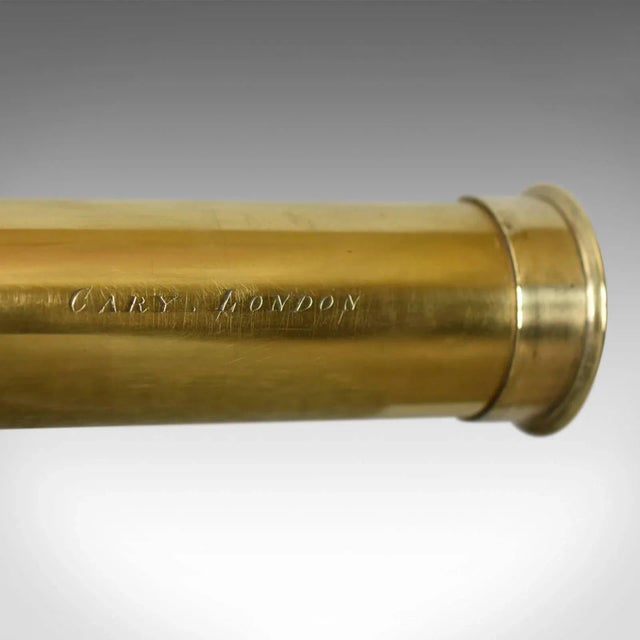 1820 Cary London Single Draw Refractor Antique Telescope For Sale - Image 6 of 8