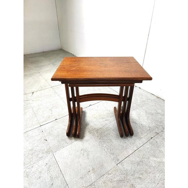 Set of Nesting Tables in Teak from G-Plan, 1950, Set of 3 For Sale - Image 12 of 13