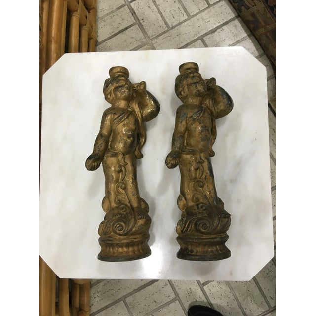 What a fun find! These vintage metal pieces are probably old parts to lamps or architectural pieces. Either way, they’re a...