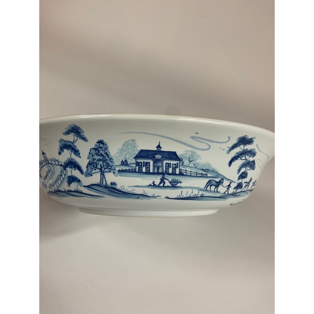 Early 21st Century Juliska Country Estate Ceramic Serving Bowl in Delft Blue For Sale - Image 5 of 6
