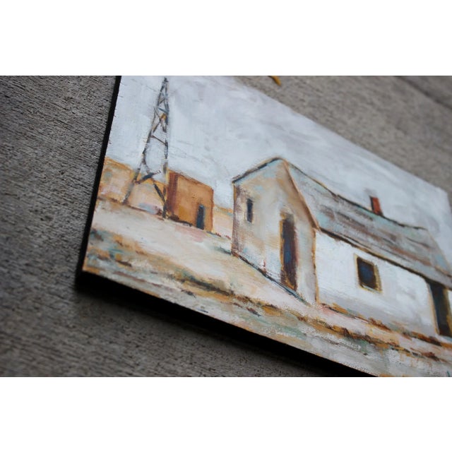 "Dilapidated Desert House" Contemporary Oil Painting For Sale - Image 10 of 12