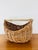 Tan Vintage Rustic Boho Woven Wicker Reed Bamboo Handle Gathering Bread Basket For Sale - Image 8 of 9