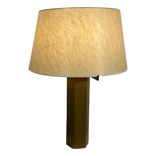 Hexagonal Ceramic Lamp from Jules Wabbes, 1960s For Sale