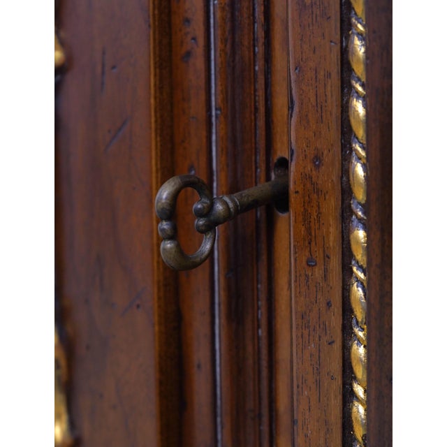 Francesco Molon Italian Walnut Tv Lift Cabinet For Sale - Image 13 of 18