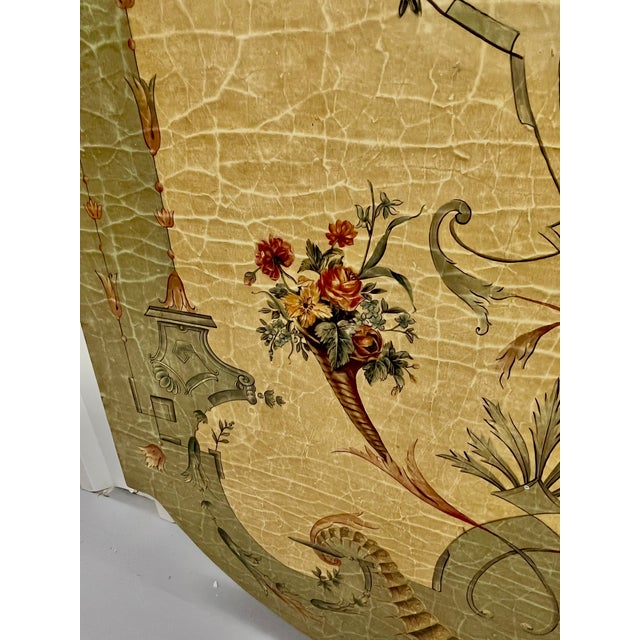 Vintage French Rococo Decorative Wall Panel by Jeanne Reed’s Williamsburg Virginia, Antique-Style Chinoiserie Art For Sale - Image 4 of 16