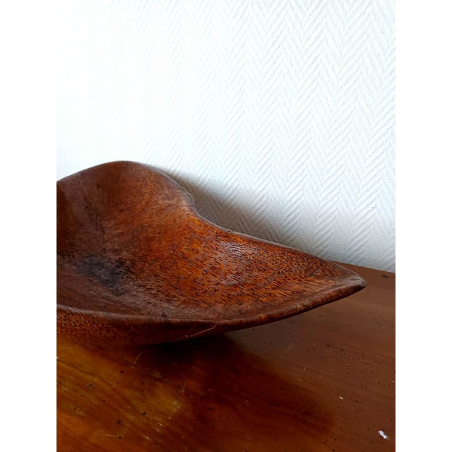 Large Brutalist Wooden Bowl, 1950s For Sale - Image 9 of 14