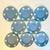 Wedgwood Vintage English Wedgwood Jasperware Cream Intaglios on Pale Blue Appetizer or Dessert Plates - Set of 8 For Sale - Image 4 of 13