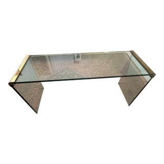 Vintage Waterfall Console For Sale