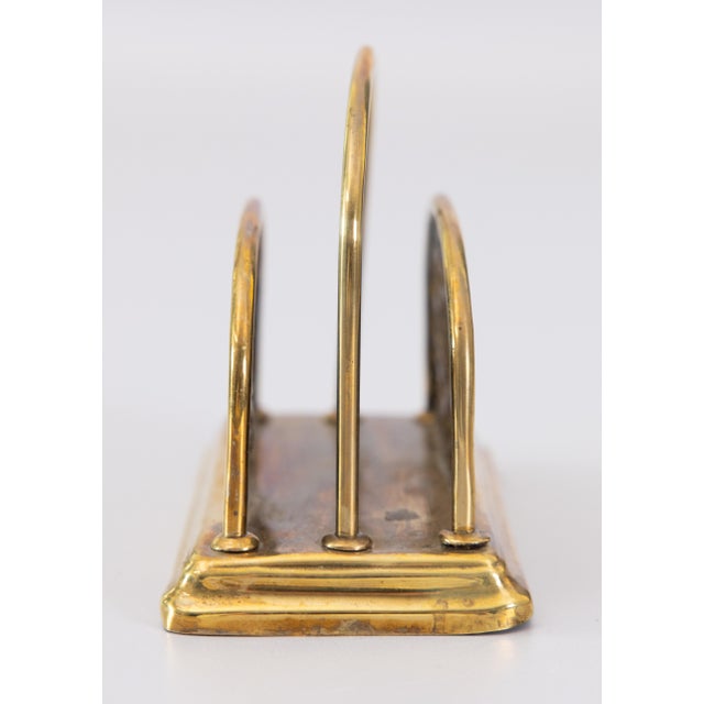 English English Edwardian Brass Fish Letter Rack Holder For Sale - Image 3 of 9