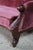 1970s Miniature Victorian Revival Red Velvet & Carved Mahogany Chaise Lounge Dog Bed For Sale - Image 6 of 13