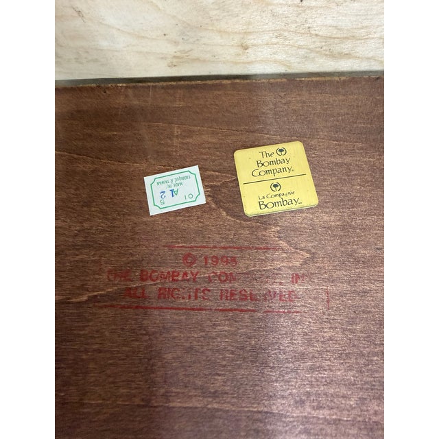 Vintage Bombay Company English or Georgian Revival Style Mahogany Writing Desk For Sale - Image 10 of 12