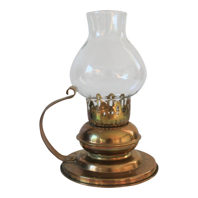 Vintage Brass Candle Holder For Sale