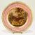Antique 19th Century Pink Border Hand Painted Paris Porcelain Plate With Deer Hunt and Dog Scene For Sale - Image 12 of 12