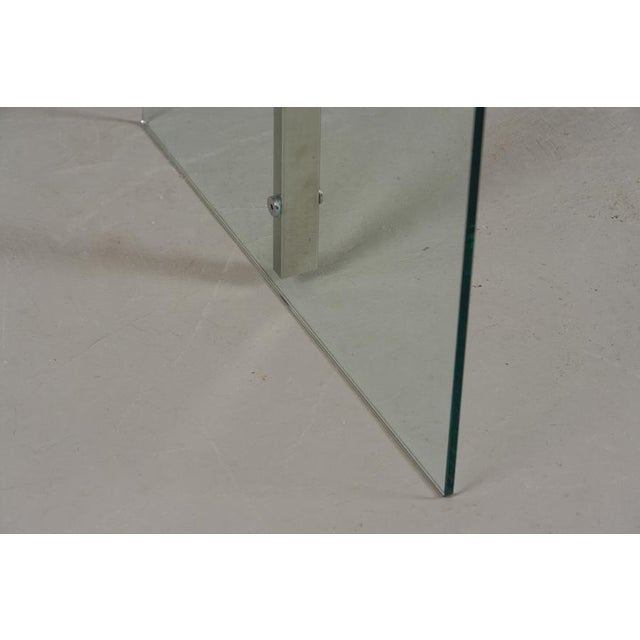 Glass Vintage President Desk by Galotti & Radice, Italy, 1970s For Sale - Image 7 of 9