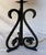 Metal Late 20th Century Brutalist Wrought Iron Table Lamp With Shade For Sale - Image 7 of 11