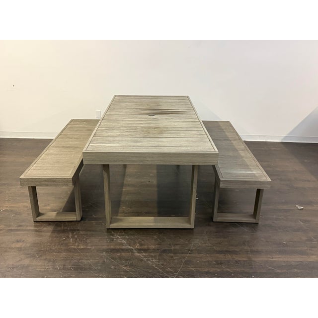 Design Plus Gallery presents the Portside Wood Outdoor Extension Dining Table Set from West Elm. The set includes includes...