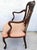 19th Century Antique Art Nouveau Edwardian Carved Walnut Armchair For Sale - Image 9 of 16