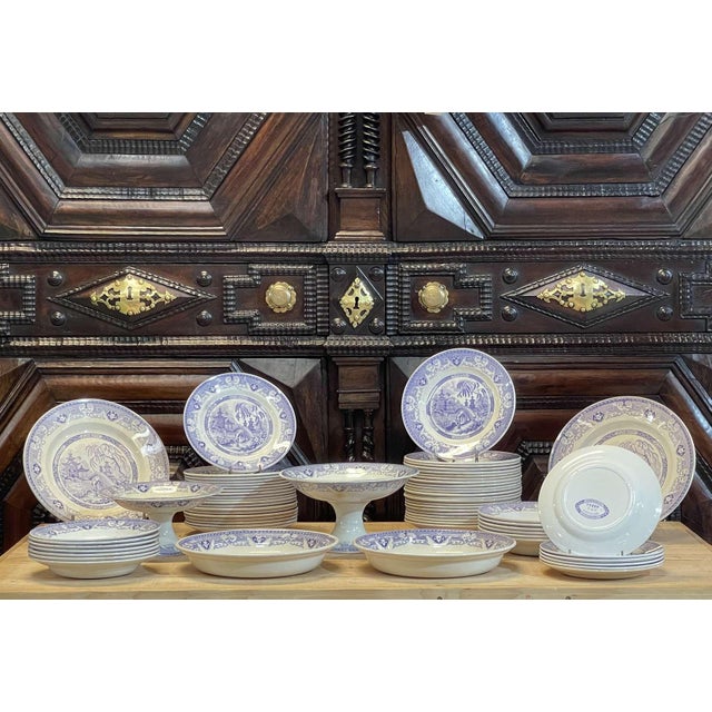 Service from Yeddo Sarreguemines, Early 20th Century, Set of 67 For Sale - Image 11 of 15