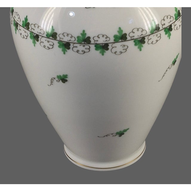 Late 20th Century Vintage Fine Porcelain Hand Painted Herend Hungary Vase 9.5'' High For Sale - Image 5 of 9