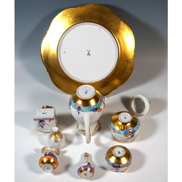 Coffee Mocha and Dessert Set for Six Persons from Meissen, Set of 25 For Sale - Image 6 of 15