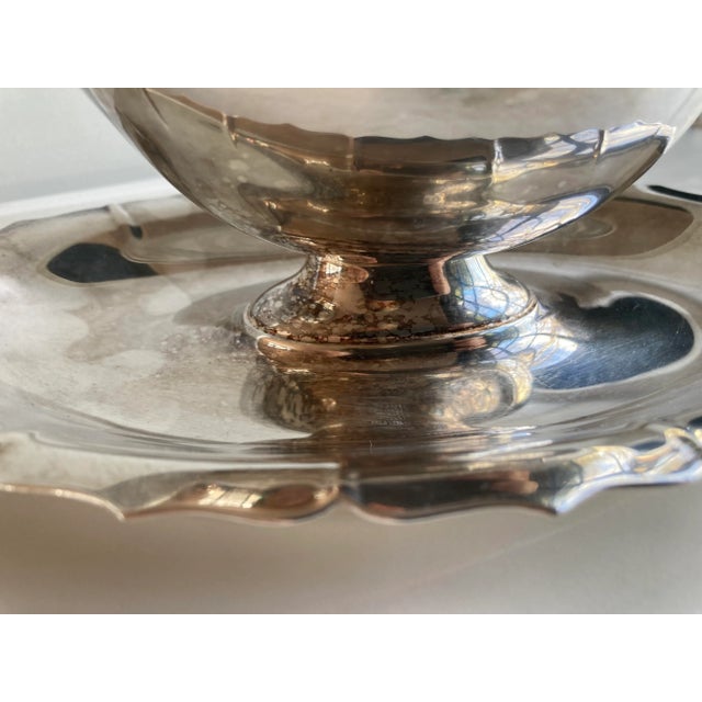 1970s Vintage International Silver Plate Gravy Boat For Sale - Image 5 of 7