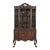 Romweber Chippendale Flame Mahogany Breakfront Bookcase Cabinet, Circa 1920s For Sale