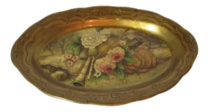 Hollywood Regency Decorative Oval Platter