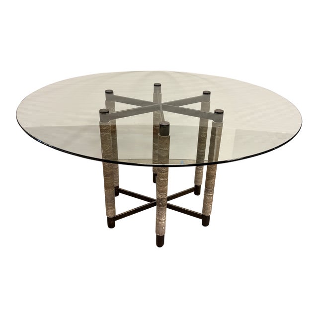 Uttermost Hex Dining Table, 60 Inch For Sale