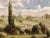 Late 20th Century Large Impressionistic European Village Landscape Oil Painting in Custom Gold Frame For Sale - Image 14 of 18