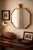 Late 20th Century Octagonal Brass Wall Mirror With Leather Strap For Sale - Image 5 of 5