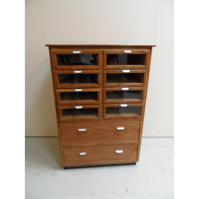 Vintage Dutch Shop Display Cabinet with Drawers, 1950s For Sale - Image 15 of 15
