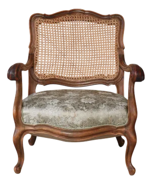 Early 20th Century Danish Rococo Revival Bergére Chair, 1890s
