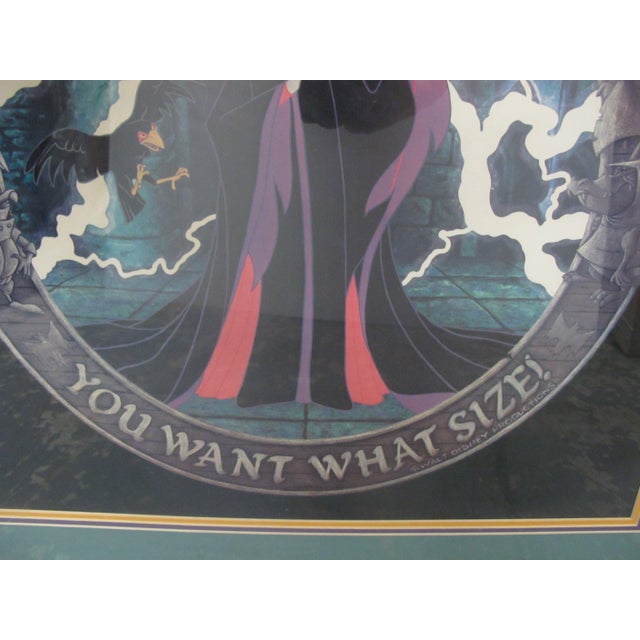 Printmaking Materials Walt Disney Maleficent 'You Want What Size!' Sleeping Beauty Ooak Display Print For Sale - Image 7 of 17