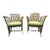Vintage Chinoiserie Style Bamboo Armchairs , Pr For Sale
