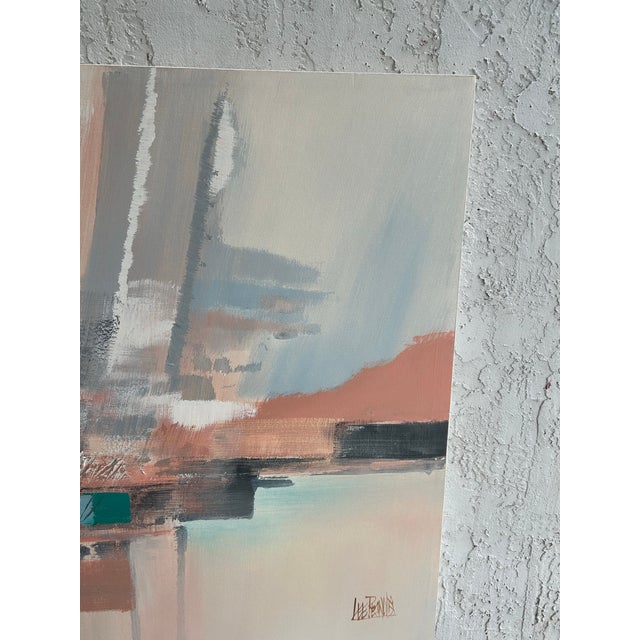 1990s 1990s Pair of Canvas Abstracts by Lee Reynolds For Sale - Image 5 of 12