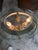 Vintage French Empire Style Brass Bouillotte Table Lamp With Green Tole Shade For Sale - Image 10 of 12